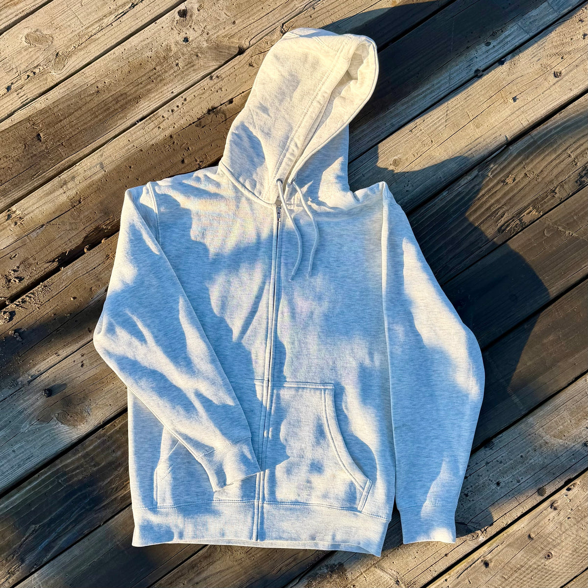 Frisco Western Zip Unisex Hoodie - Oatmeal