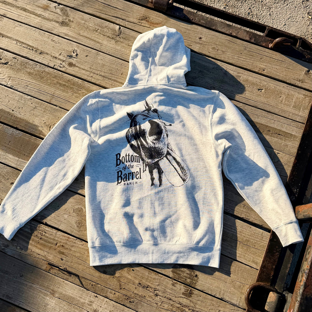 Frisco Western Zip Unisex Hoodie - Oatmeal