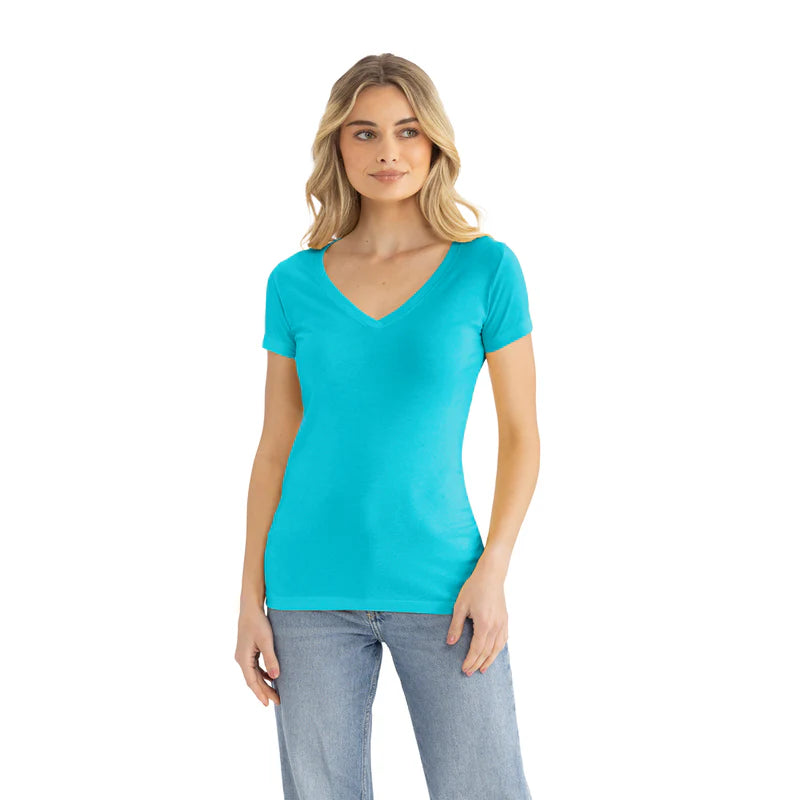 Ladies Makin' the Best V-Neck Tahiti Blue